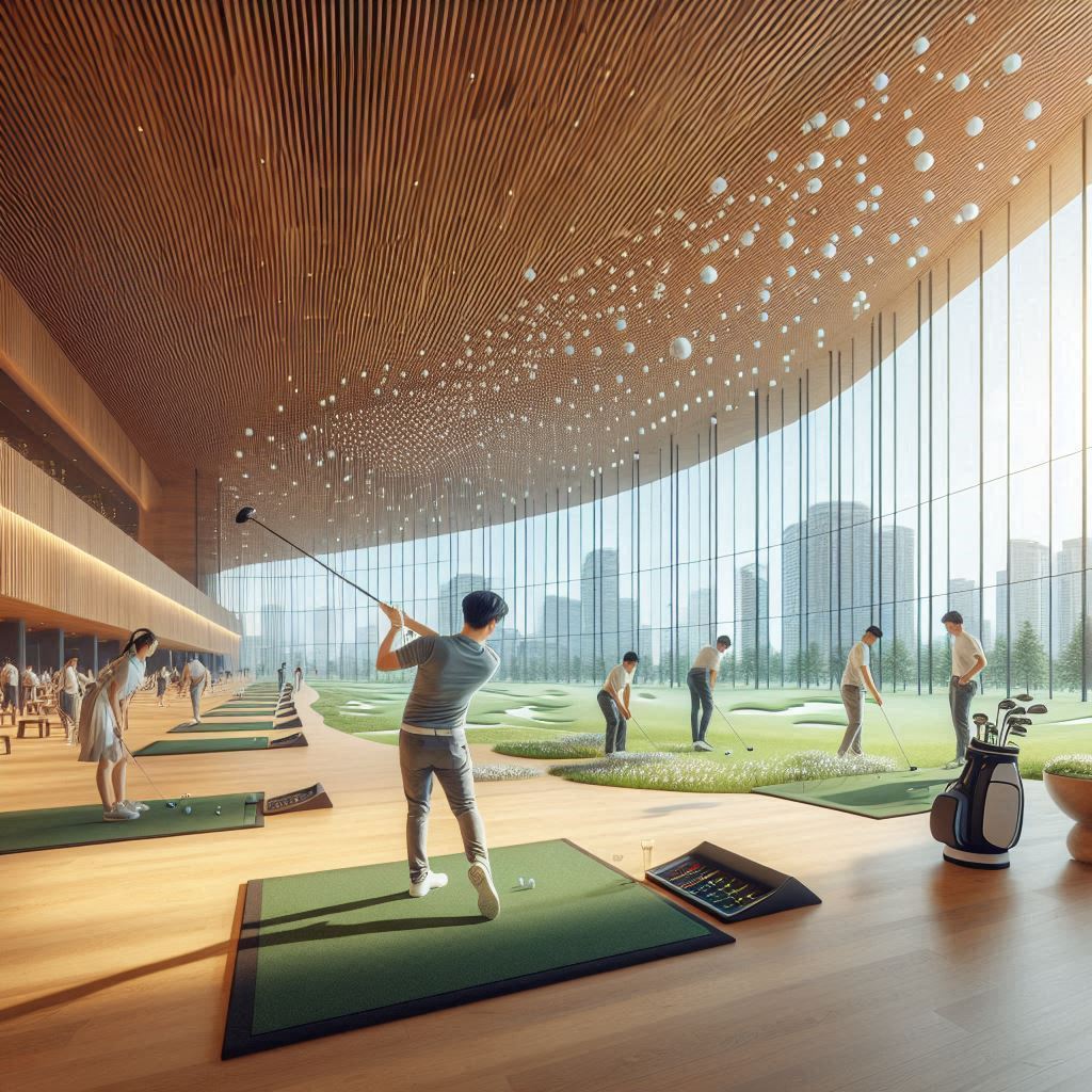 실내골프연습장 배경