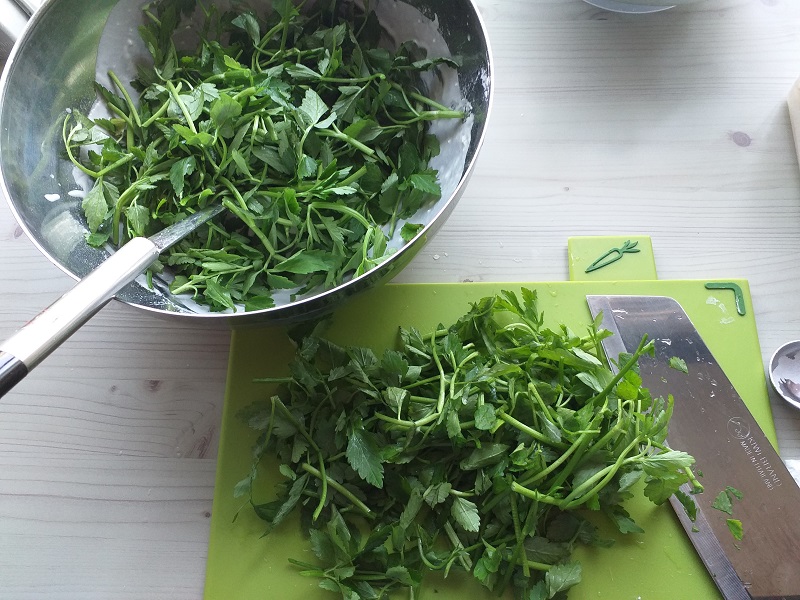 미나리전,미나리부침개