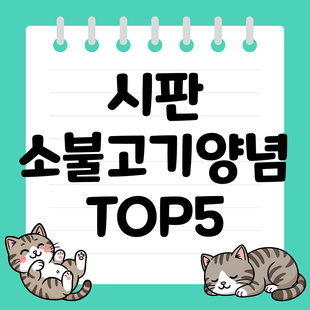 달짝지근 감칠맛 가득 시판 소불고기양념 추천 순위 TOP5