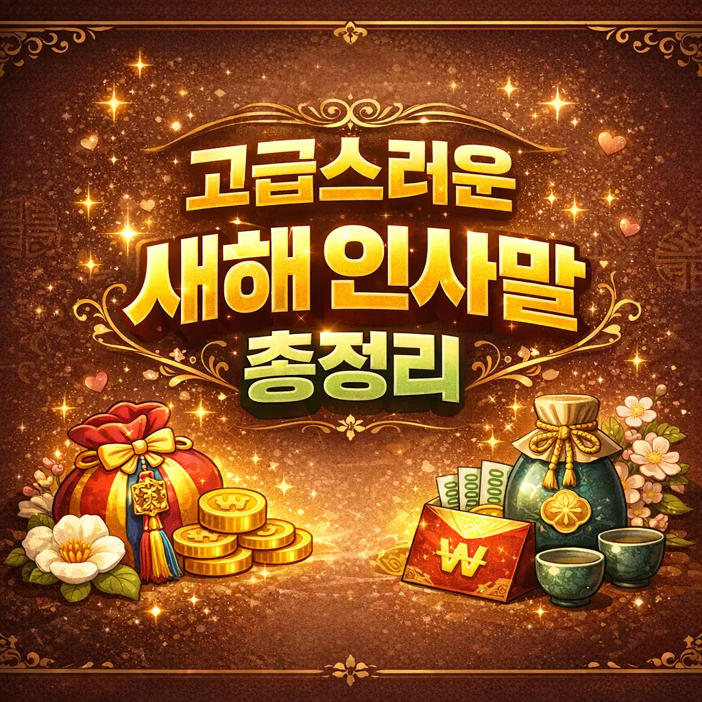 고급스러운 새해 인사말 총정리