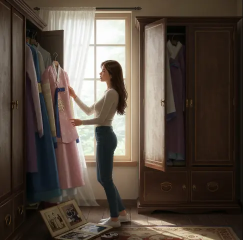 조카 결혼식 고모도 한복-1