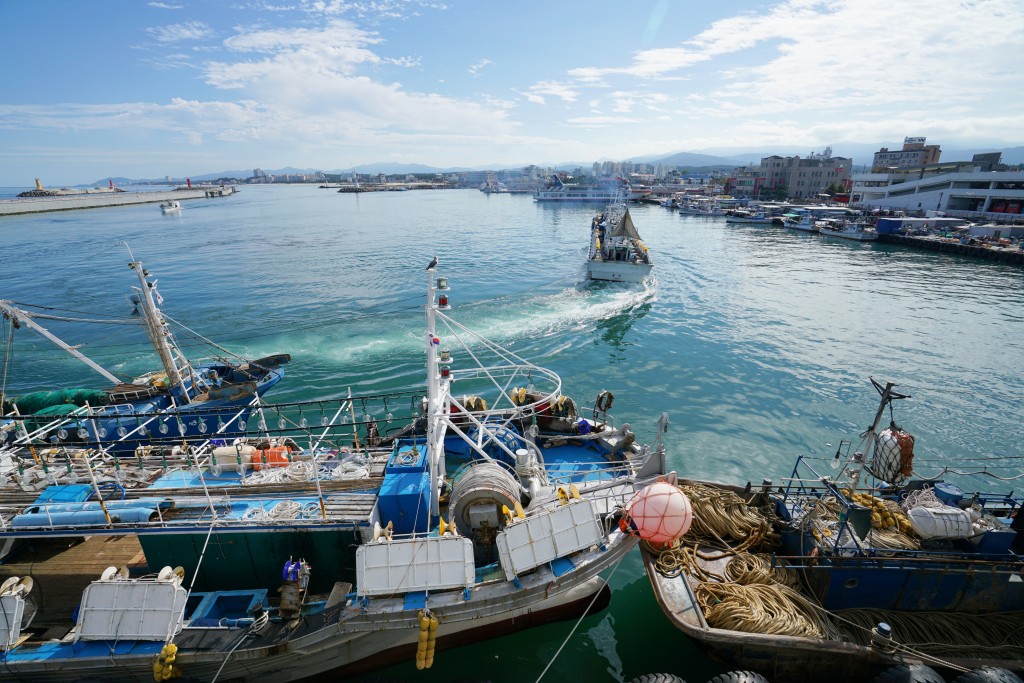  착한사나이 촬영장 주문진항