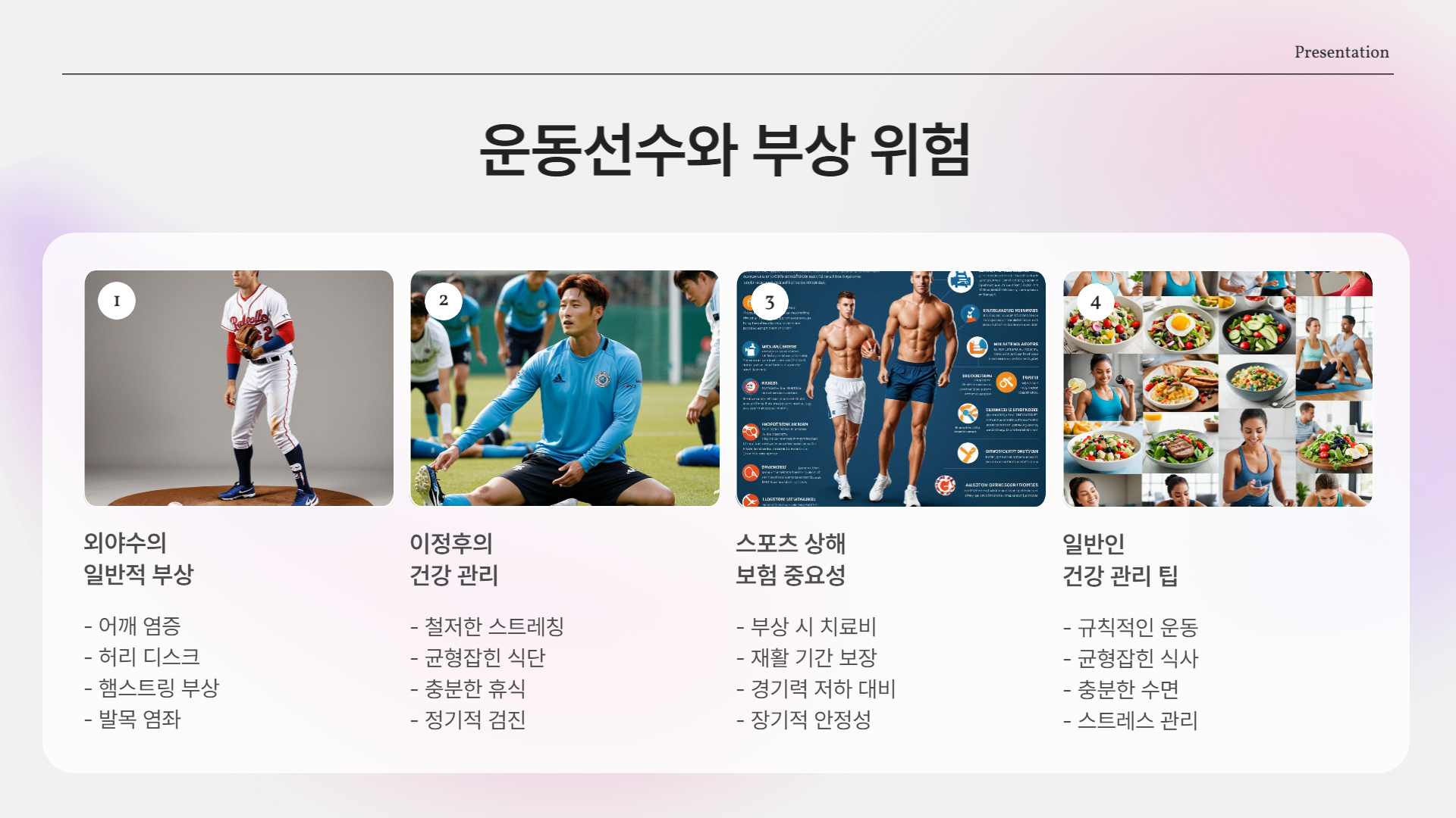 단순한 안타 하나? No! 부상 위험과 보험 이야기