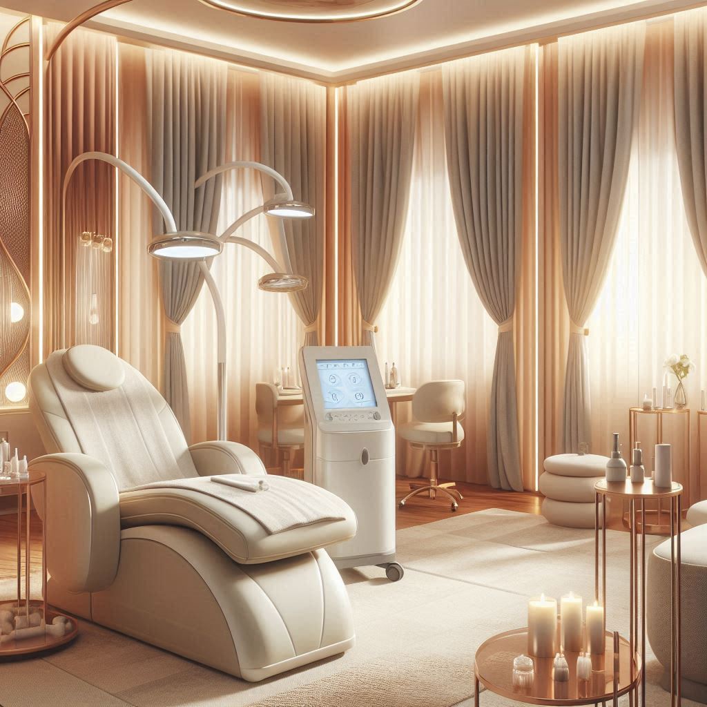 피부,체형관리 샵 배경