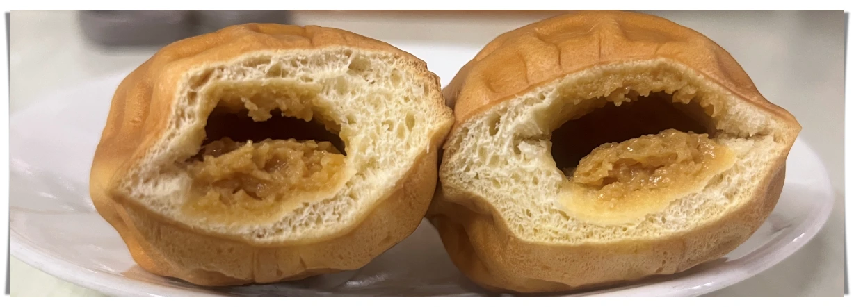 노브랜드-땅콩빵-단면