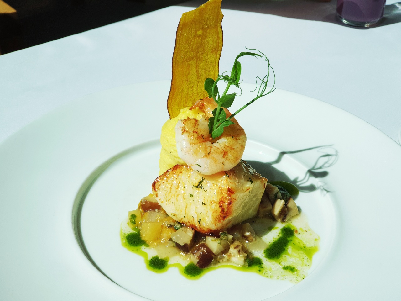 표고와-파인애플-메로와-새우구이