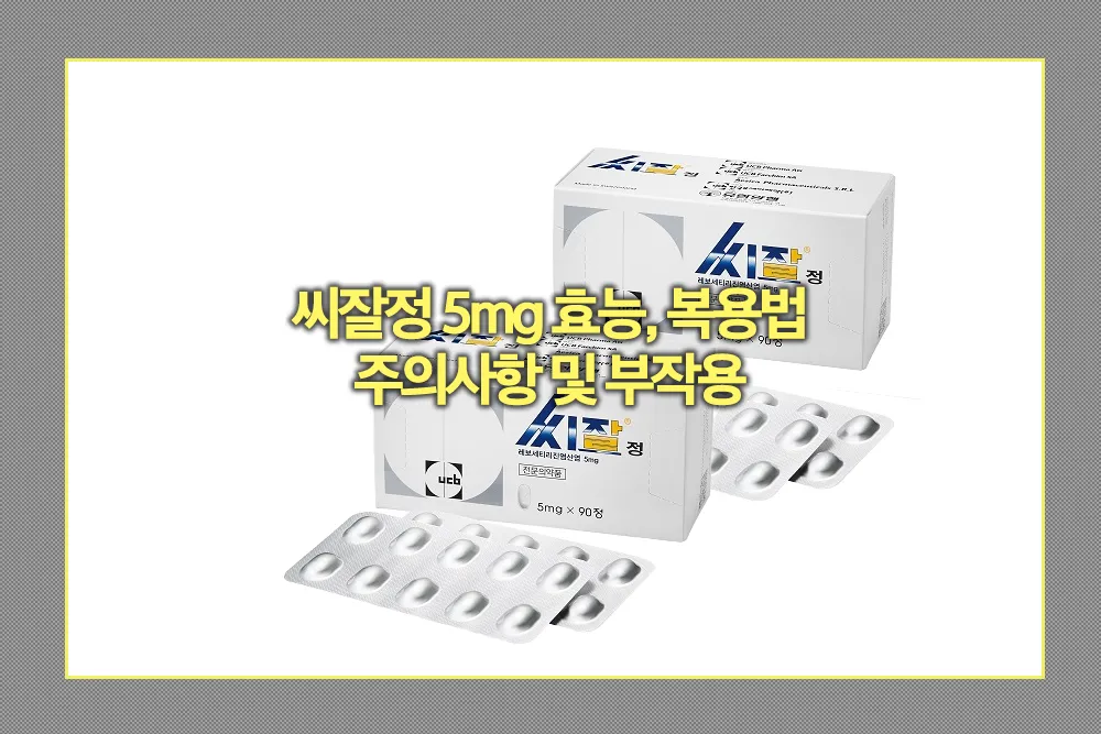 씨잘정 5mg 효능, 복용법, 주의사항