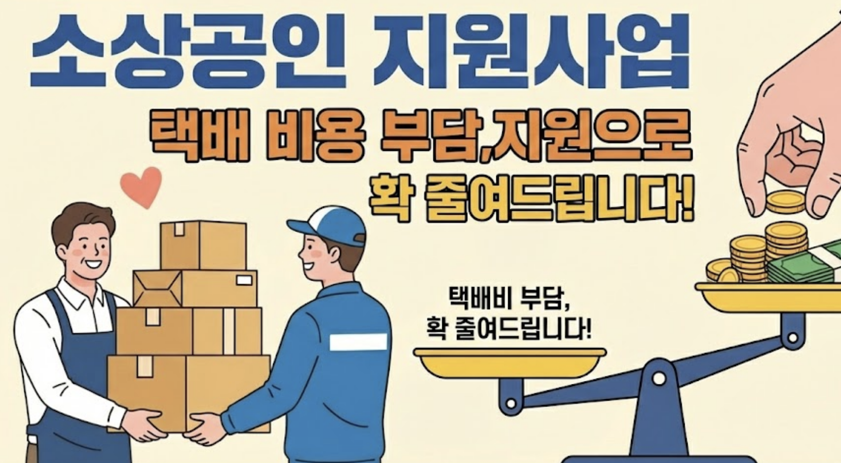 2025년 소상공인 배달·택배비 지원사업 총정리