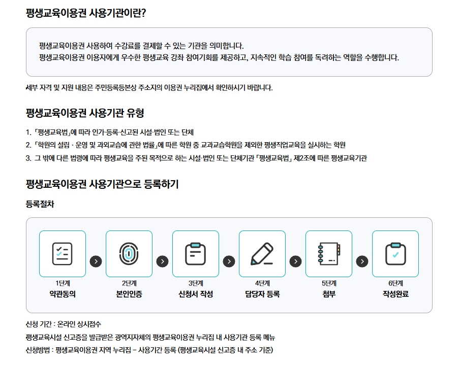 평생교육이용권