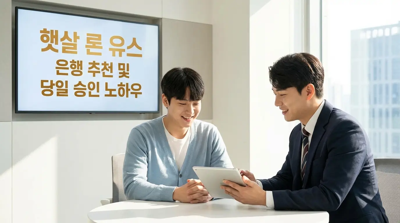 햇살 론 유스 은행 추천 및 당일 승인 노하우