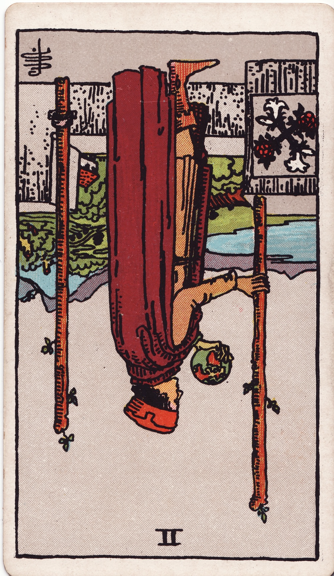 [마이너카드] Two of Wands 완드 2번 정방향, 역방향 해석