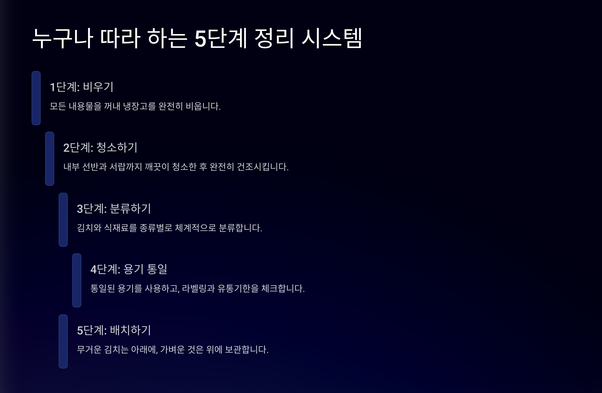 누구나 따라 하는 5단계 정리 시스템 🛠