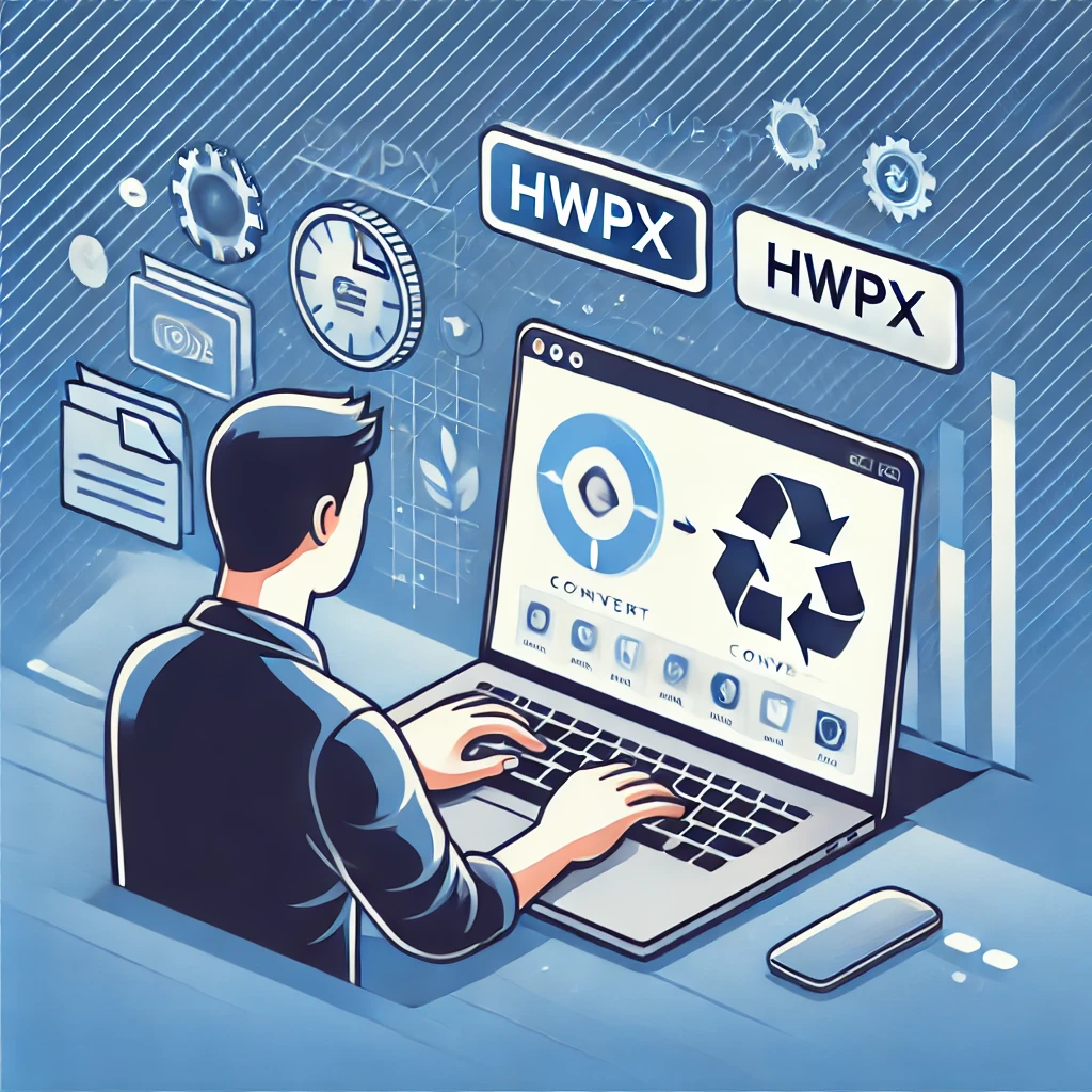 hwpx를 hwp로 변환
