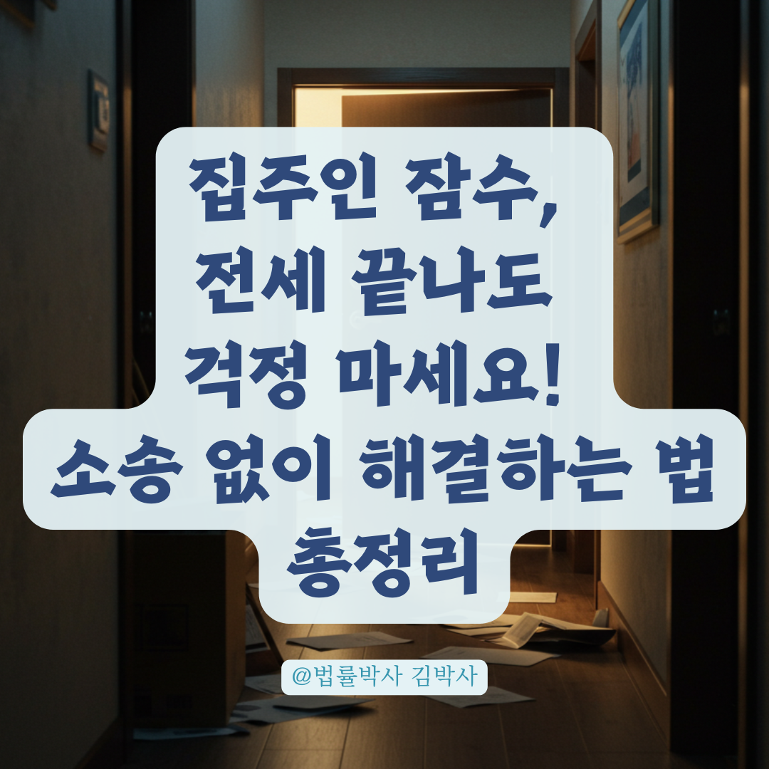 전세 만료 후 집주인과 연락 두절 시, 소송 없이 해결 가능한 방법 총정리.