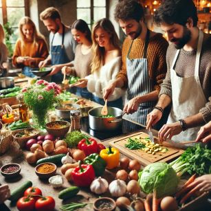 농산물을 만드는 요리 클래스