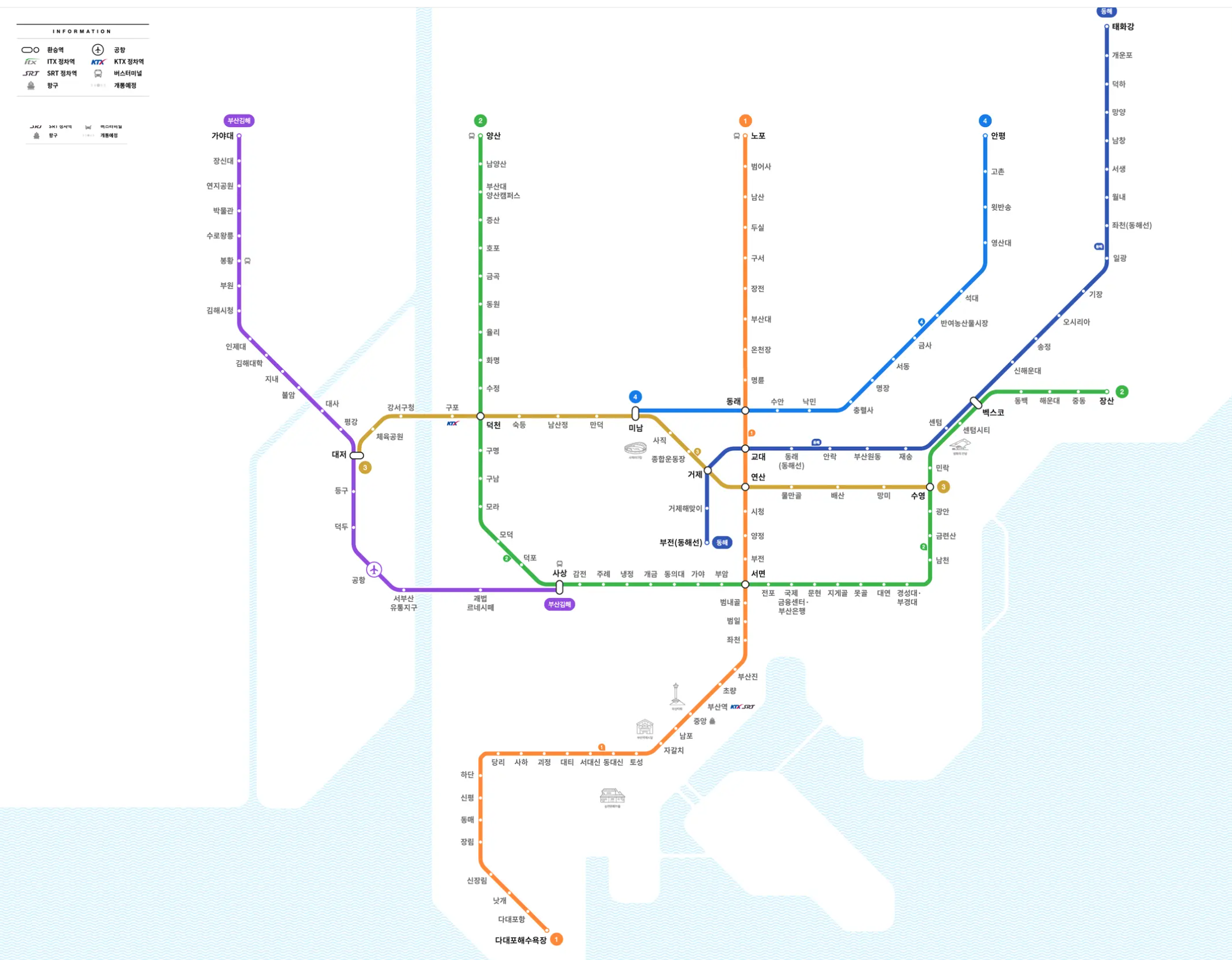 부산 지하철 1호선 시간표