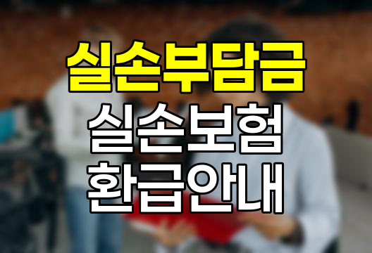 실손보험 실손부담금 환급 절차와 조건