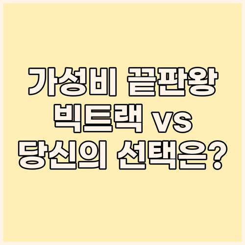 가성비 노트북 끝판왕? 빅트랙 vs ..