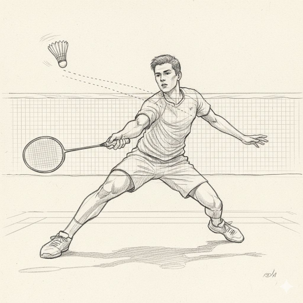 배드민턴 네트 플레이 이미지