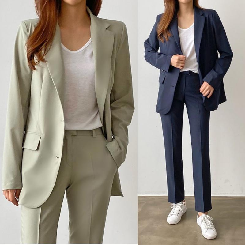 여성정장 세트 여자 셋업 수트 면접복장 여성여름정장