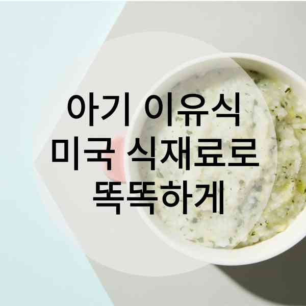 아기 이유식