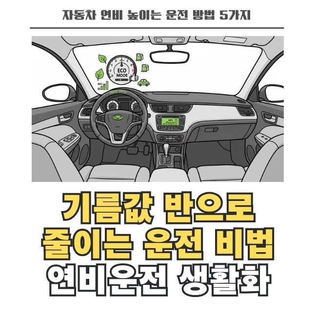 기름값 아끼는 경제적인 연비 주행과 운전 습관
