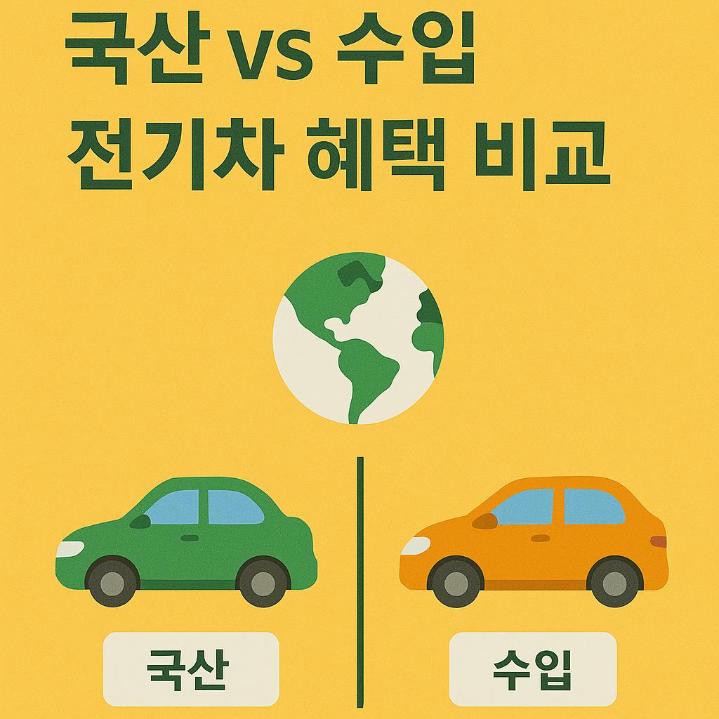 국산 vs 수입 전기차 혜택 비교 관련 이미지 사진