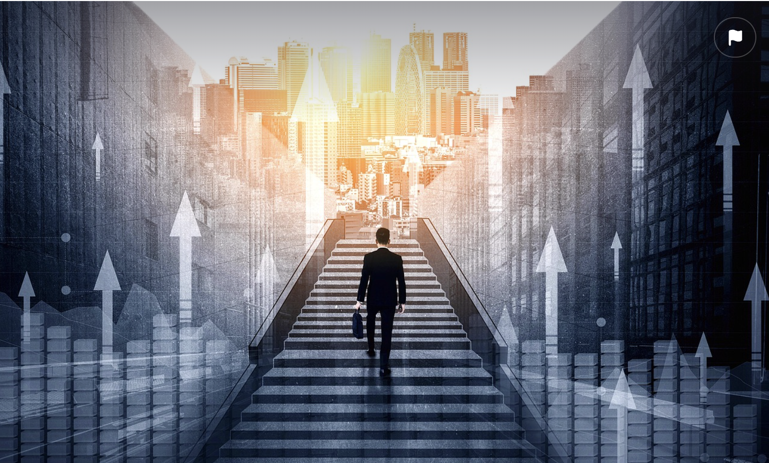 성공을 나타내듯 표현한 그림