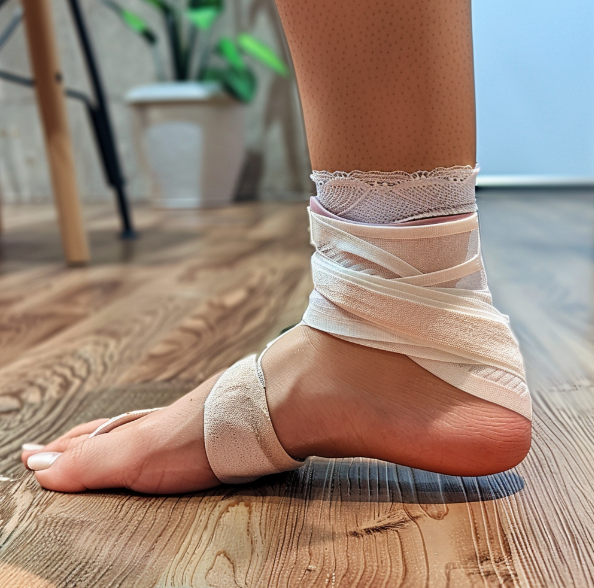 발목 접질렀을때