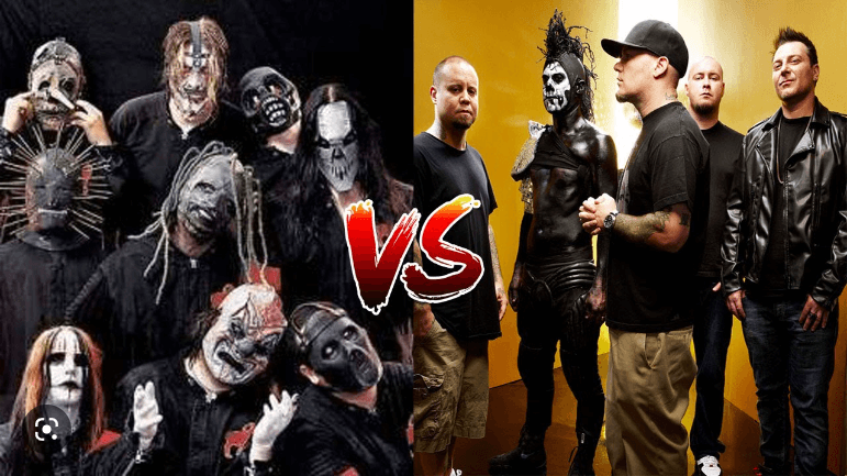 뉴메탈 밴드들인 슬립낫과 림프비즈킷의 대립