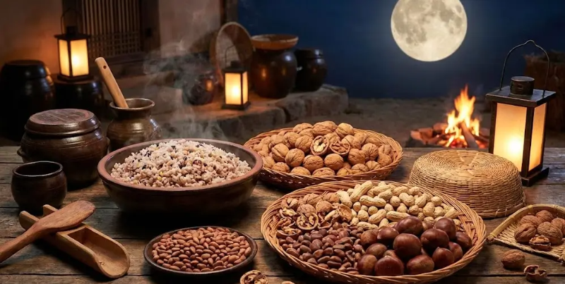 밤 호두 땅콩 등의 부럼