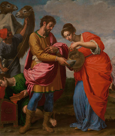 합스부르크 600년-우물가의 리브가와 엘리에셀 (오타비오 바니니)