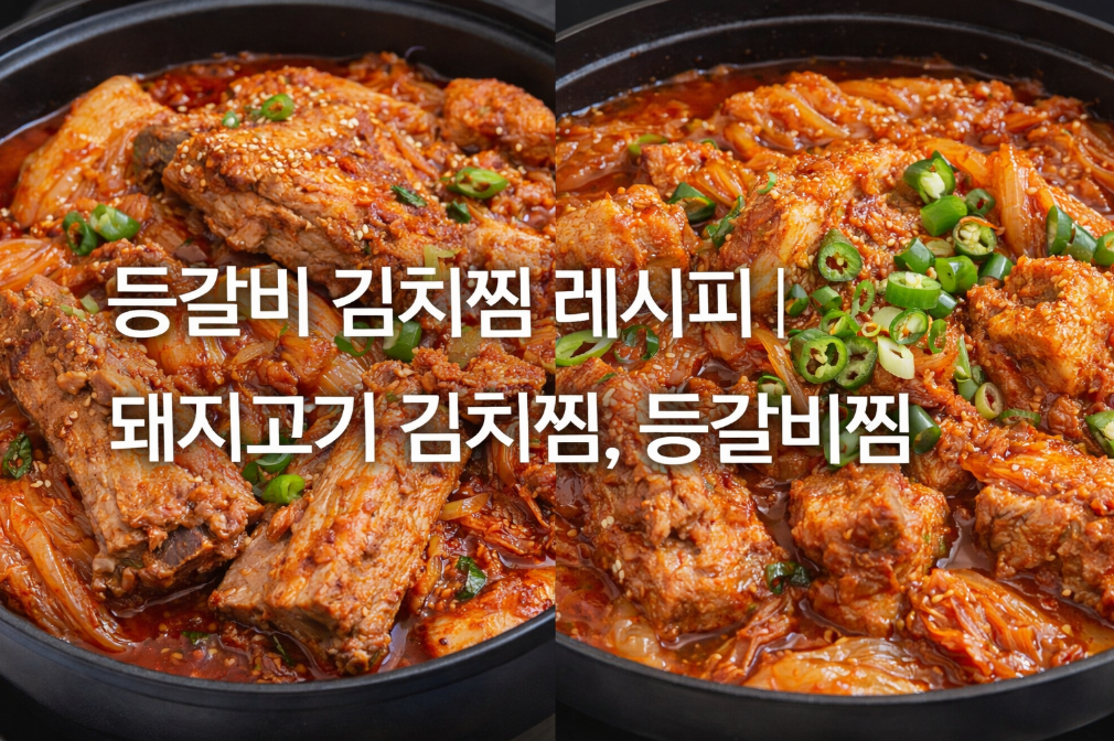 집에서 쉽게! 등갈비 김치찜 황금레시피