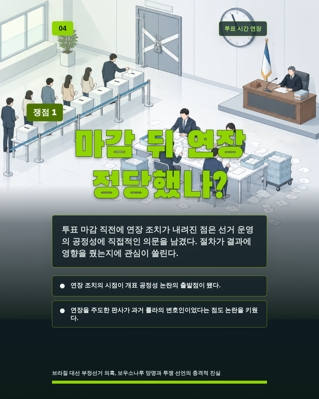 마감 뒤 연장 정당했나?