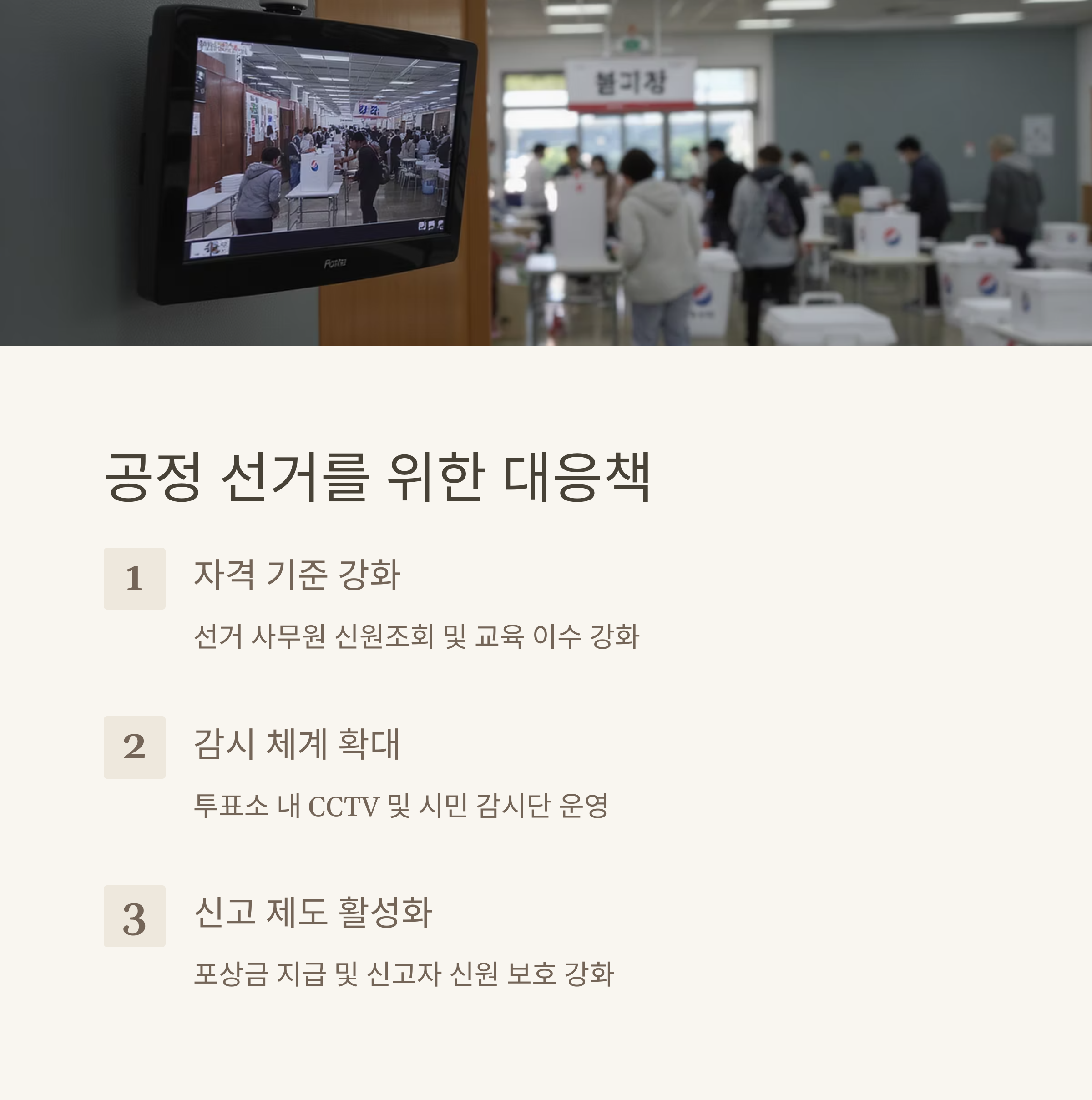 대리 투표 선거 사무원 구속