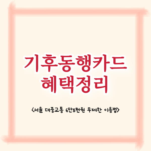 기후동행카드
