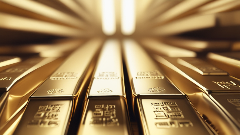 화려한 금괴 이미지