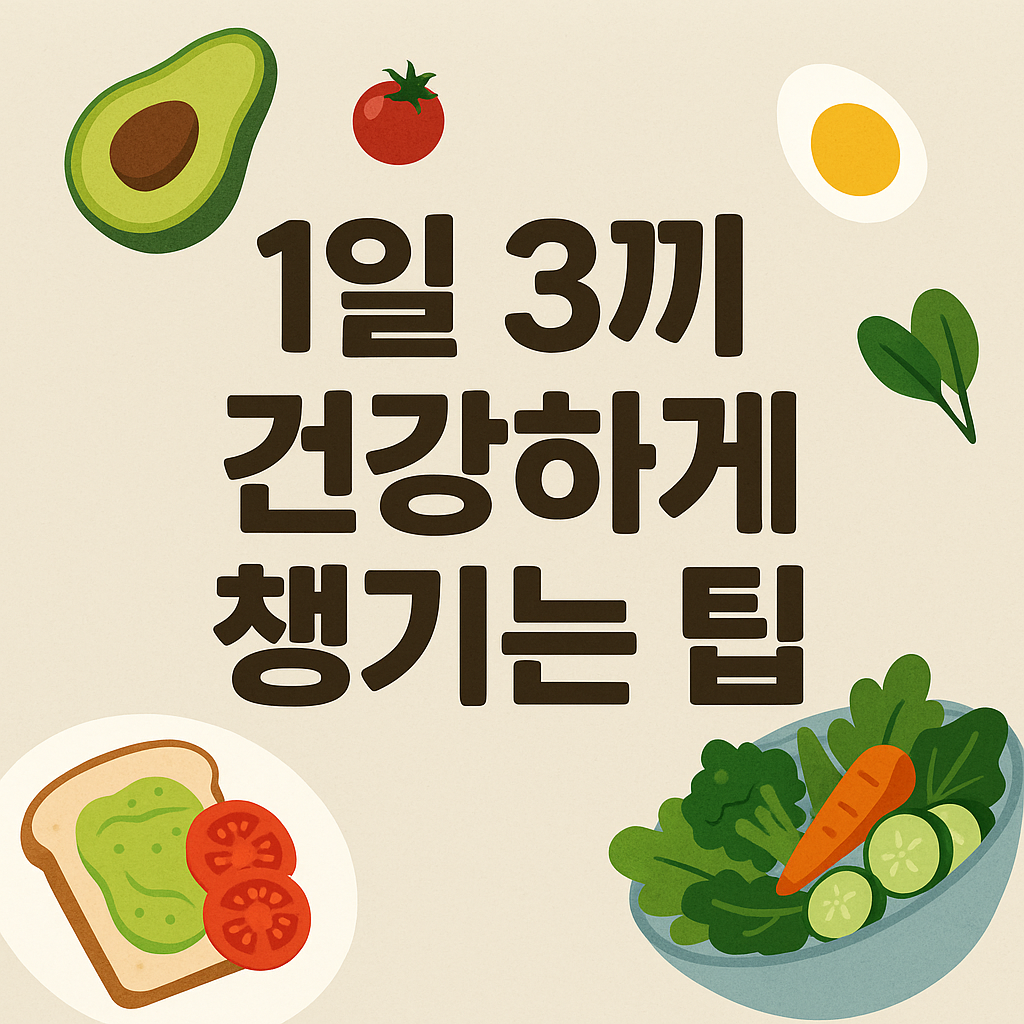 1일 3끼 건강하게 챙기는 팁