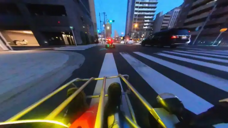 오사카 카트 야간 주행