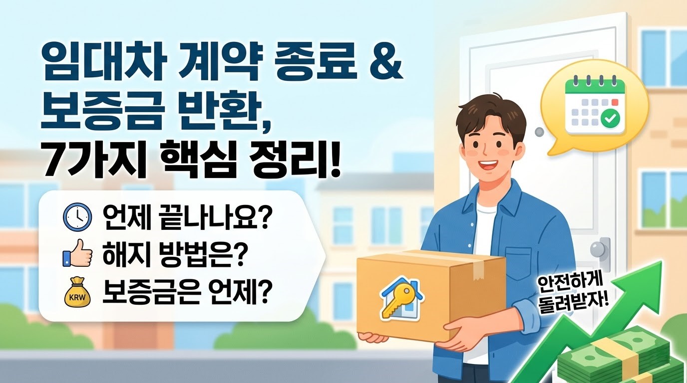 주택 임대차 계약 해지 방법 총정리, 보증금 반환까지 꼭 알아야 할 내용
