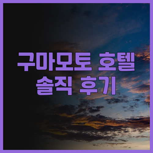 그리즈 프리미엄 호텔 구마모토 솔직 ..