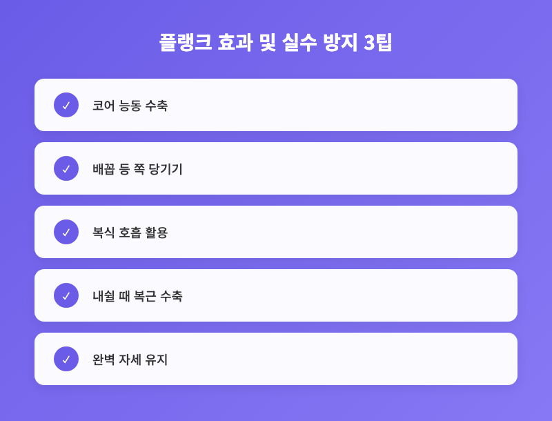 플랭크 자세 교정, 허리 처짐 원인 분석과 해결법 인포그래픽 2