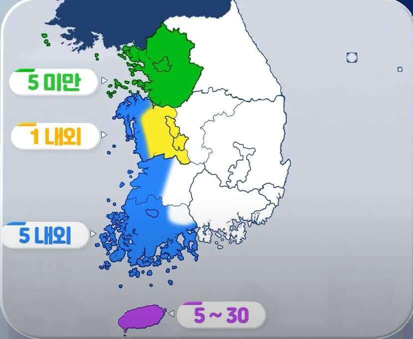 예상 강수량
