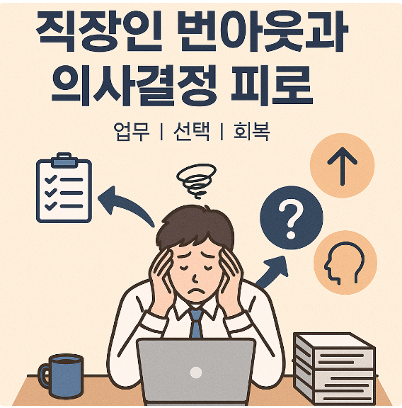 직장인 번아웃과 의사결정 피로 (업무, 선택, 회복)