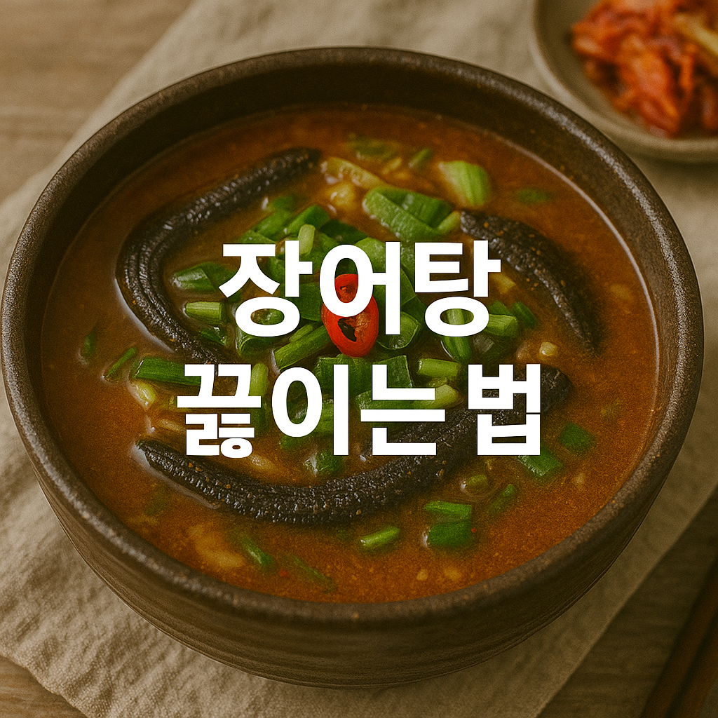 장어탕 끓이는법
