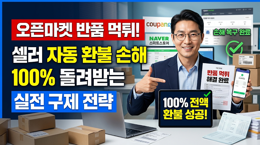 오픈마켓 반품 먹튀 자동 환불 손해, 셀러가 100% 돈 돌려받는 실전 구제 전략
