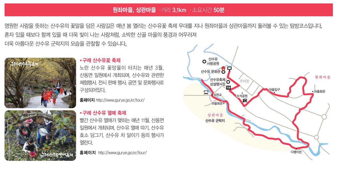 구례 산수유 탐방코스