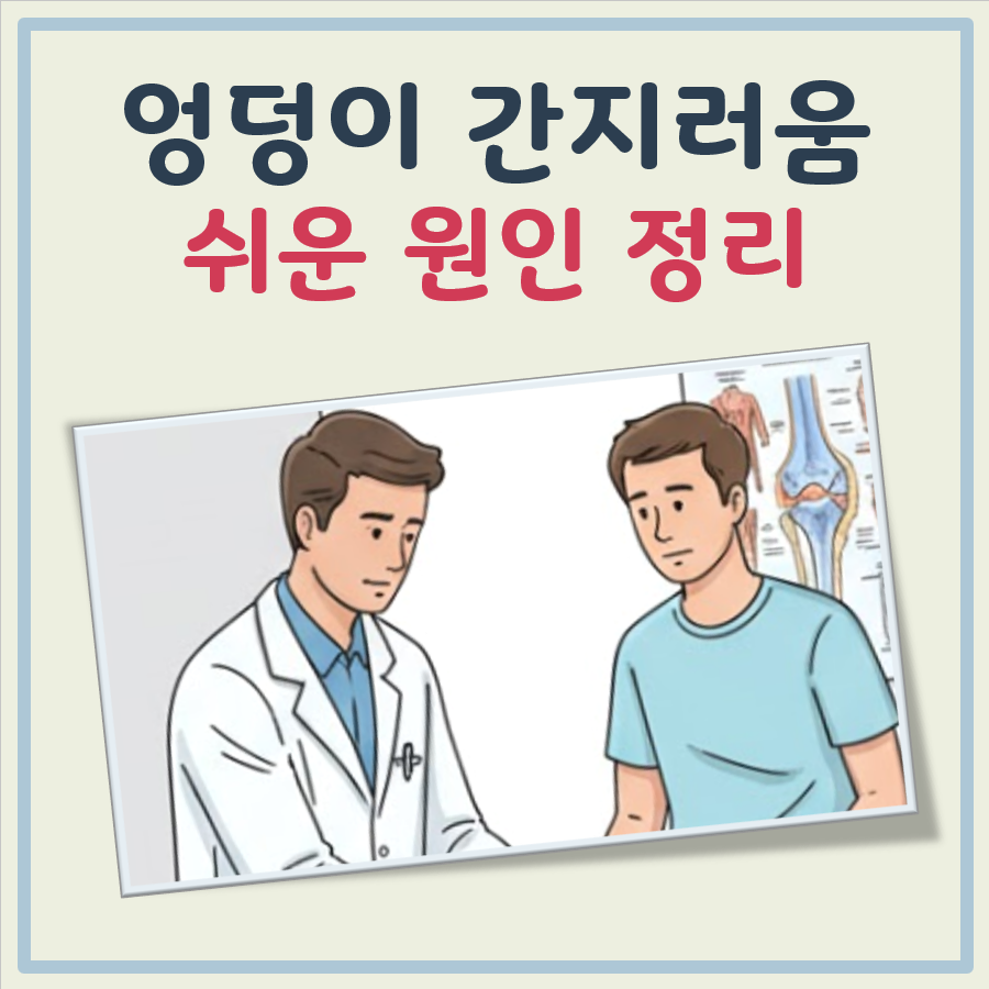 엉덩이 간지러움 대표 이미지