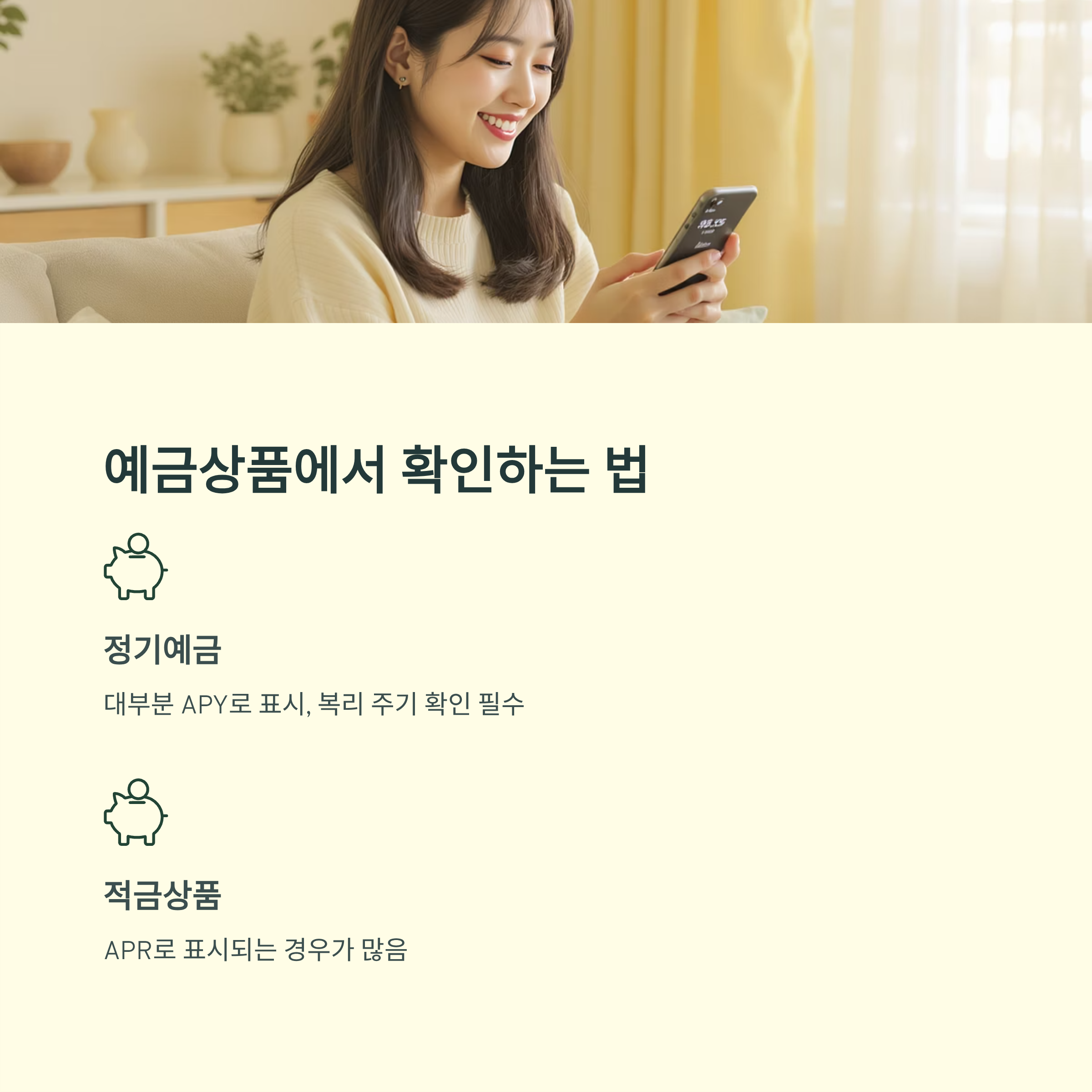금융상품별 APR APY 활용