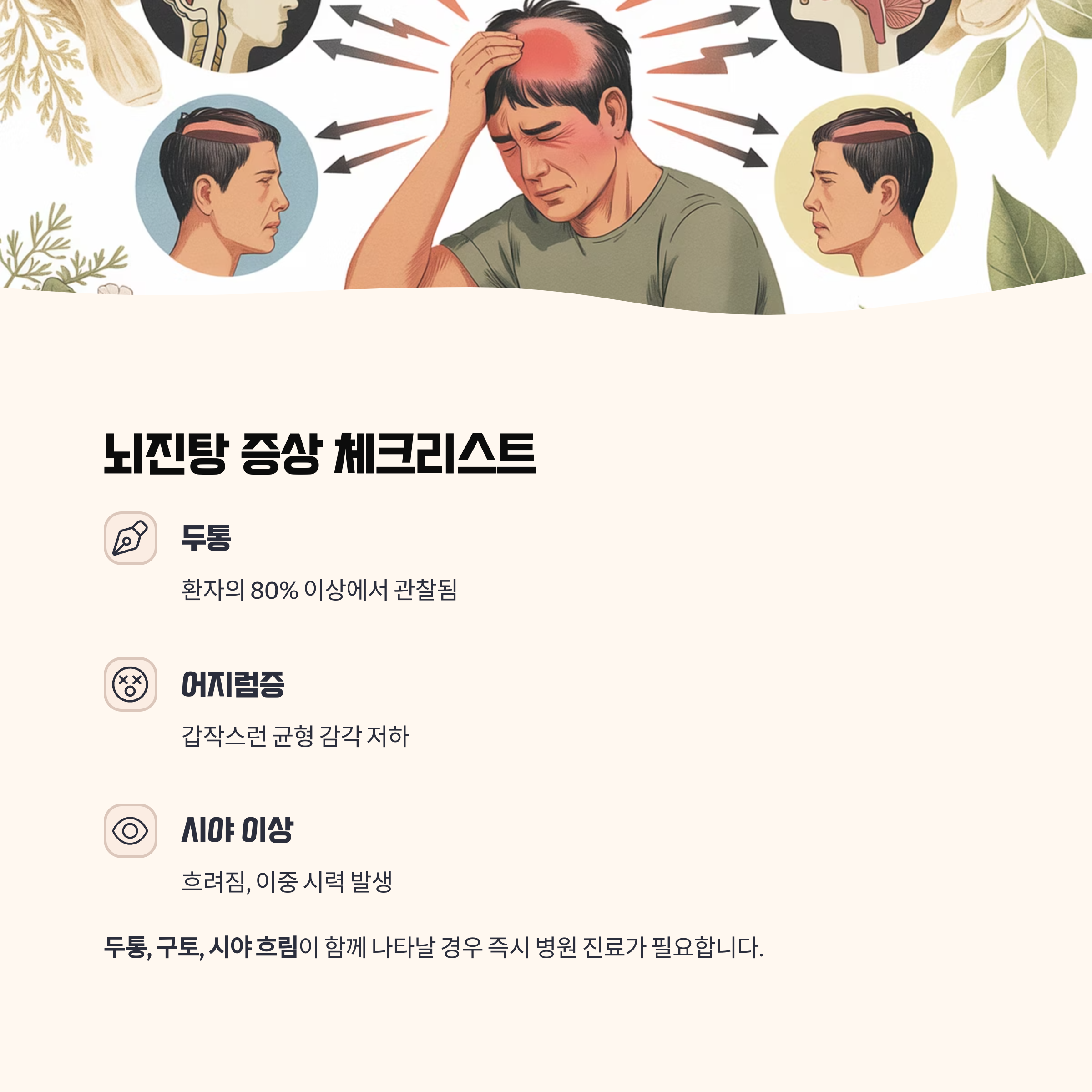 뇌진탕, 이런 변화가 보이면 의심해보세요